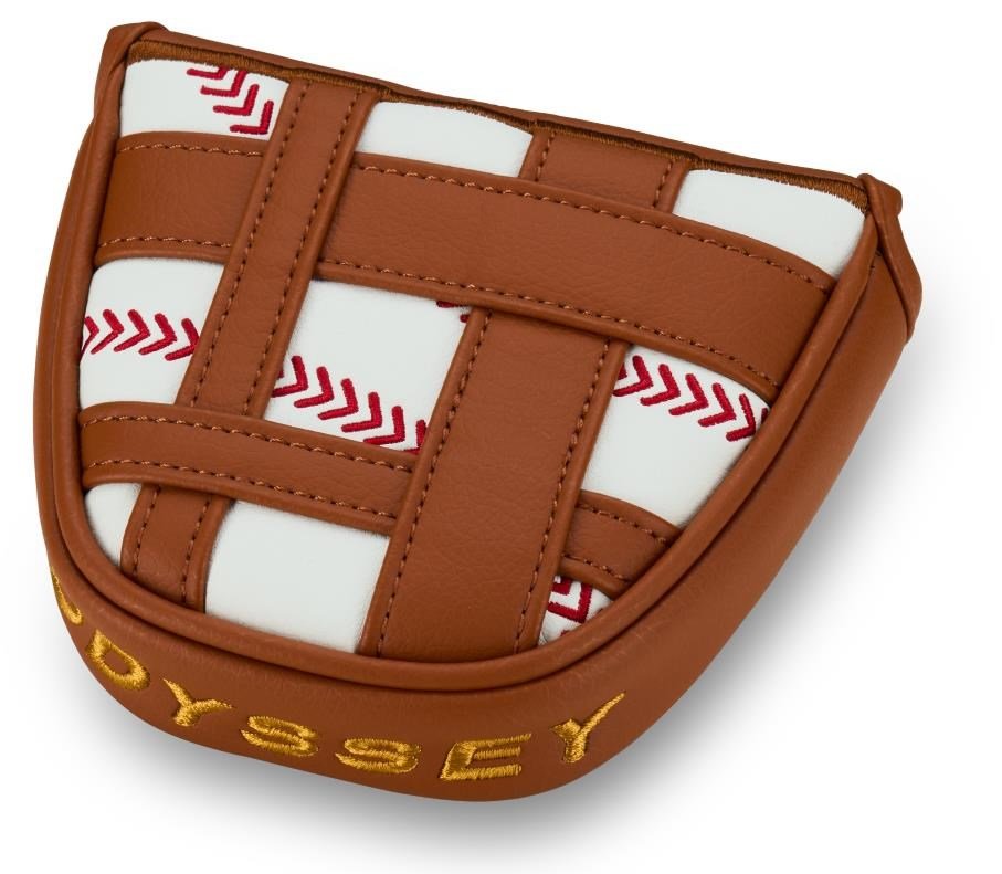 Odyssey Baseball Mallet Putter headcover, brązowo/biały