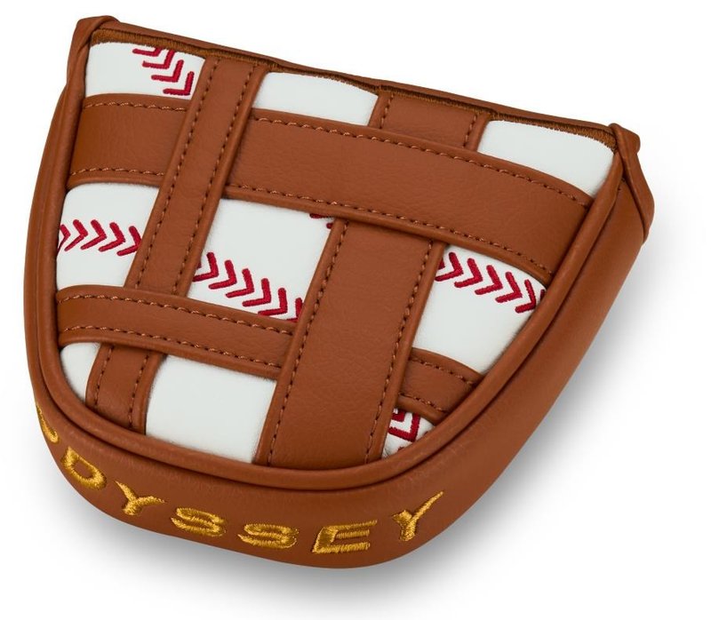 Odyssey Baseball Mallet Putter headcover, brązowo/biały
