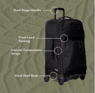 Ogio Alpha Renegade 26" 4-wheel torba podróżna, four leaf clover