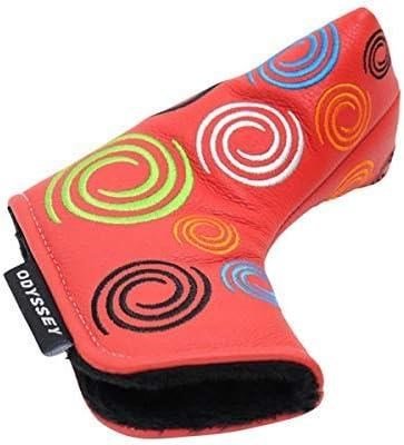 Odyssey Tour Swirl Blade putter headcover, czerwony
