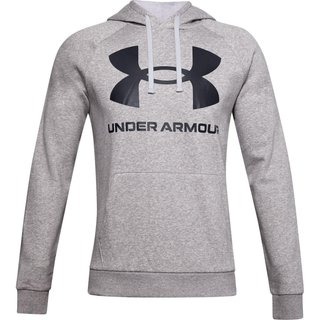 Under Armour Rival Fleece Big Logo Hoodie męska bluza, szara
