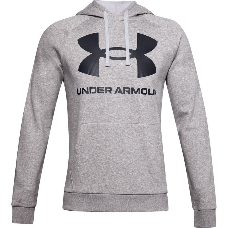 Under Armour Rival Fleece Big Logo Hoodie męska bluza, szara
