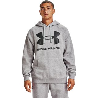 Under Armour Rival Fleece Big Logo Hoodie męska bluza, szara