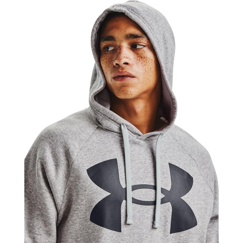 Under Armour Rival Fleece Big Logo Hoodie męska bluza, szara