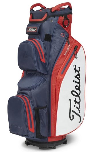 Titleist 14 StaDry cart bag, granatowo/czerwono/biały