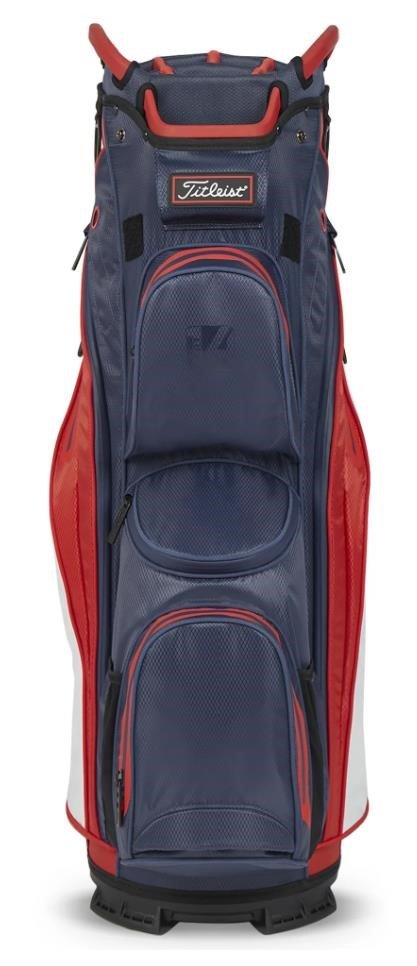 Titleist 14 StaDry cart bag, navy/red/white