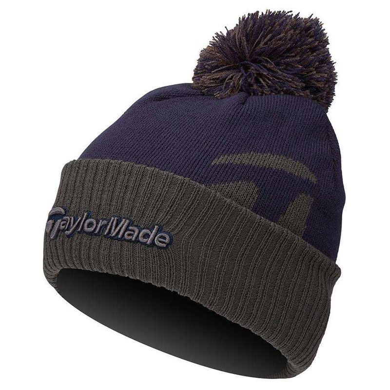 TaylorMade Bobble Beanie męska czapka zimowa, granatowa