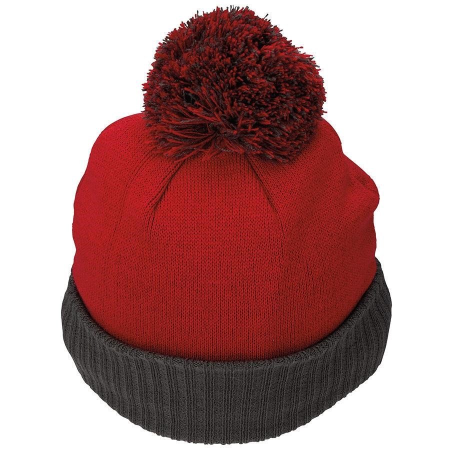 TaylorMade Bobble Beanie męska czapka zimowa, czerwona