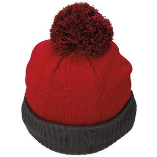 TaylorMade Bobble Beanie męska czapka zimowa, czerwona