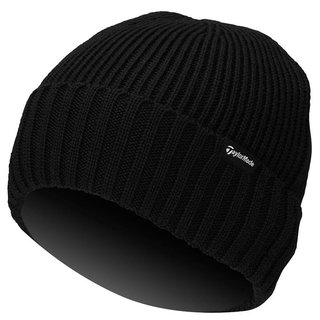 TaylorMade Ribbed Knit męska czapka zimowa, czarna