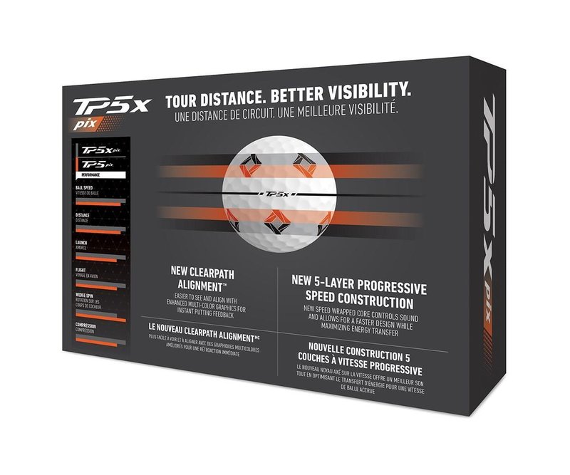 TaylorMade TP5x pix 3.0 piłki golfowe
