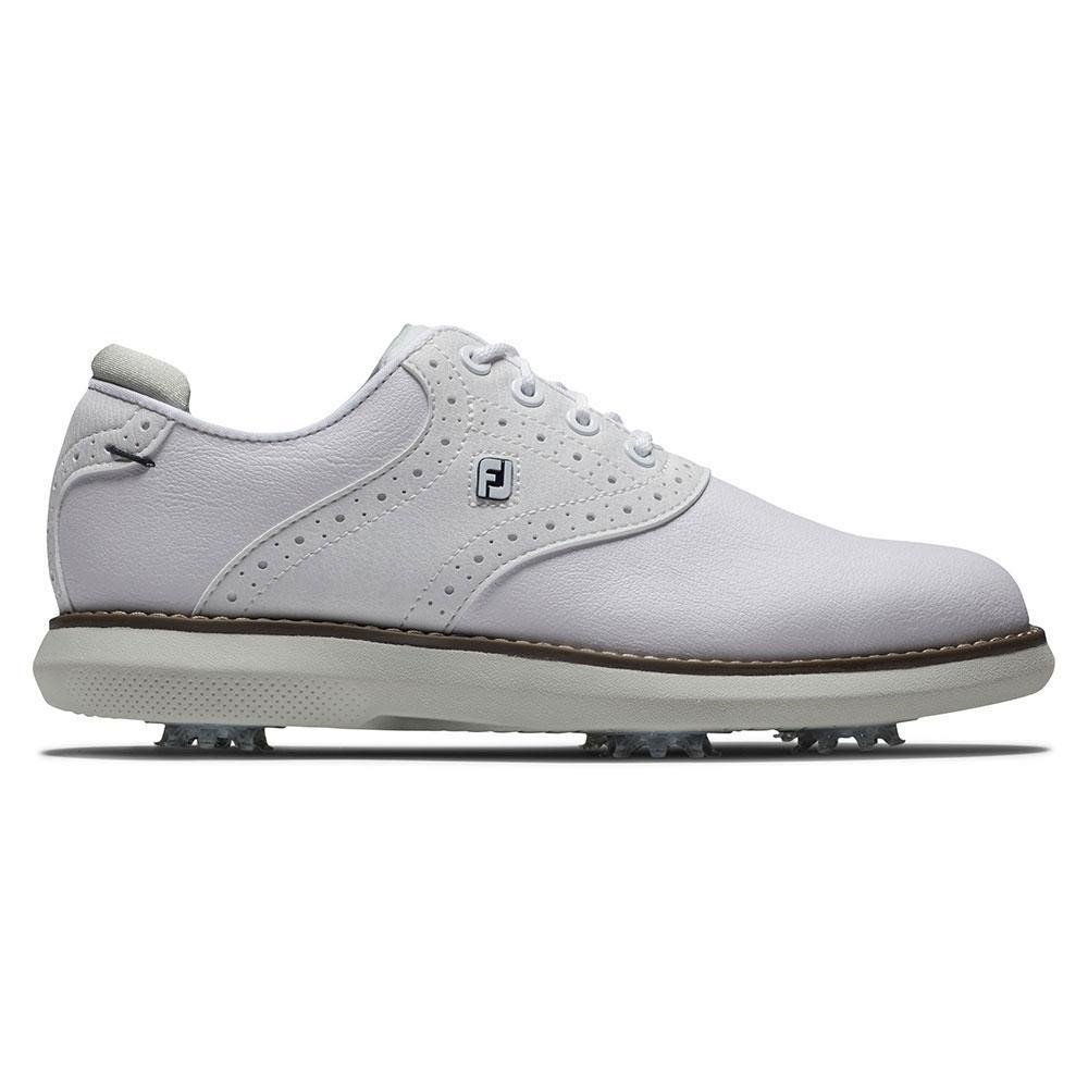 FootJoy Traditions juniorskie buty golfowe, biało/szare