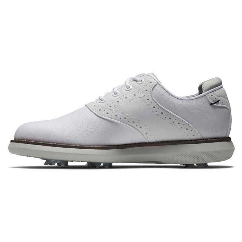 FootJoy Traditions juniorskie buty golfowe, biało/szare