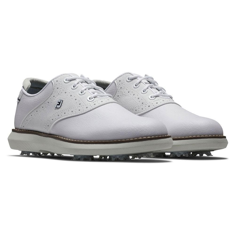 FootJoy Traditions juniorskie buty golfowe, biało/szare