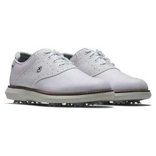 FootJoy Traditions juniorskie buty golfowe, biało/szare