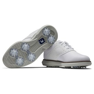 FootJoy Traditions juniorskie buty golfowe, biało/szare