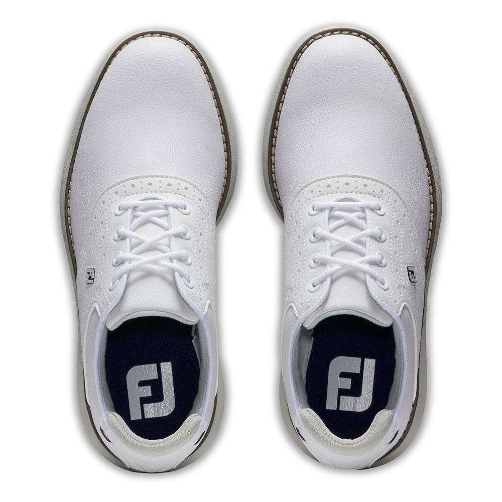 FootJoy Traditions juniorskie buty golfowe, biało/szare