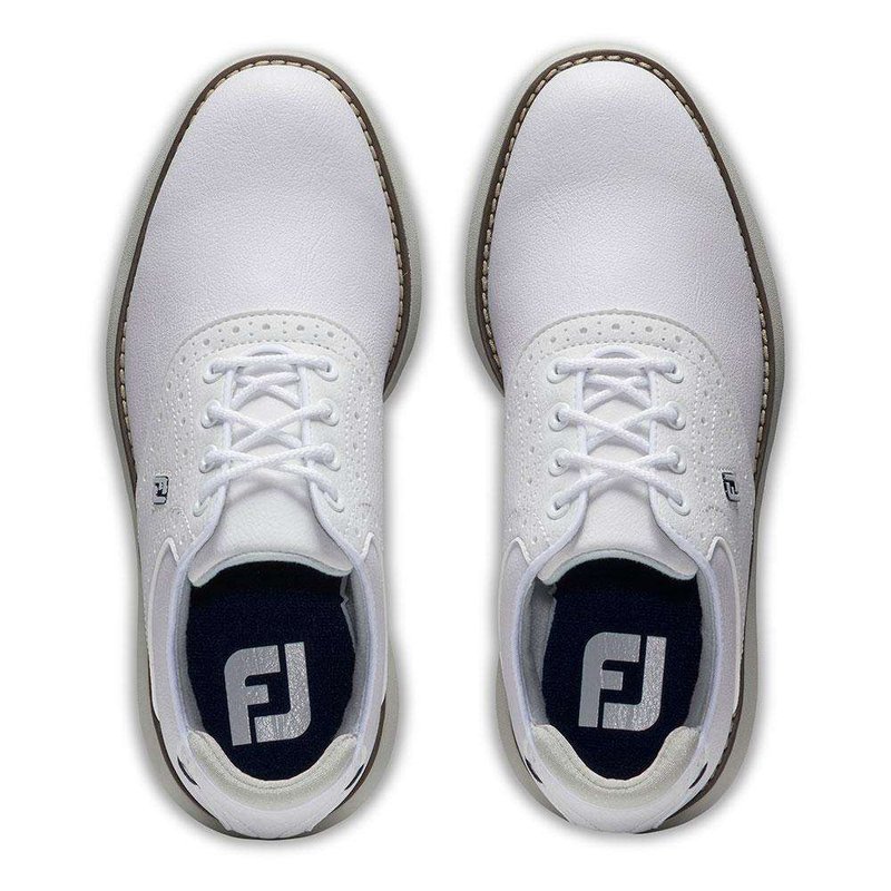 FootJoy Traditions juniorskie buty golfowe, biało/szare