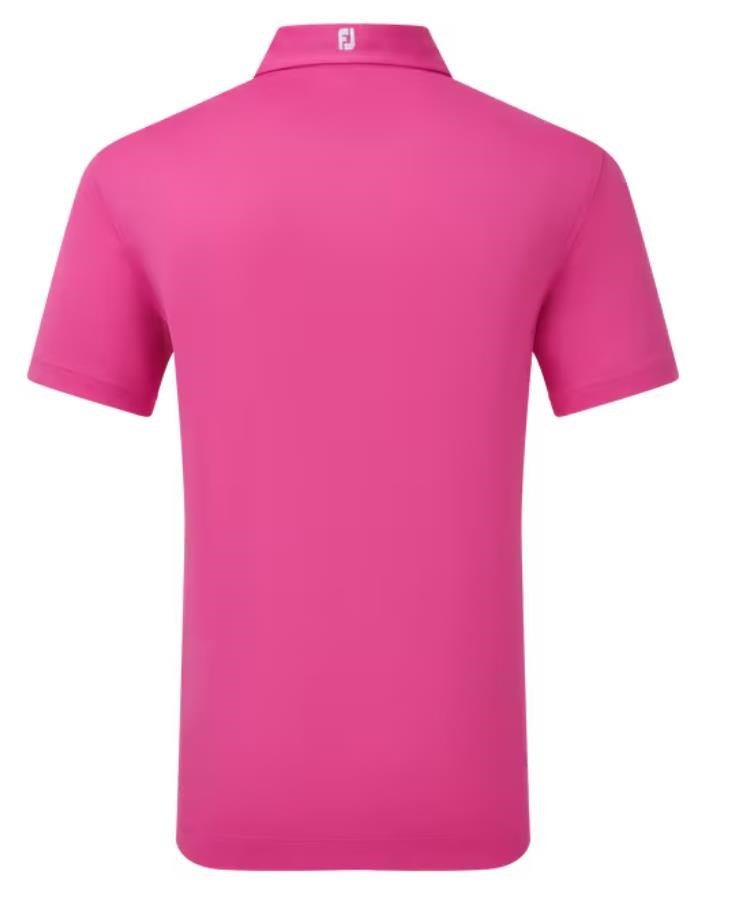 FootJoy Stretch Pique Solid Athletic Fit męskie polo, różowe