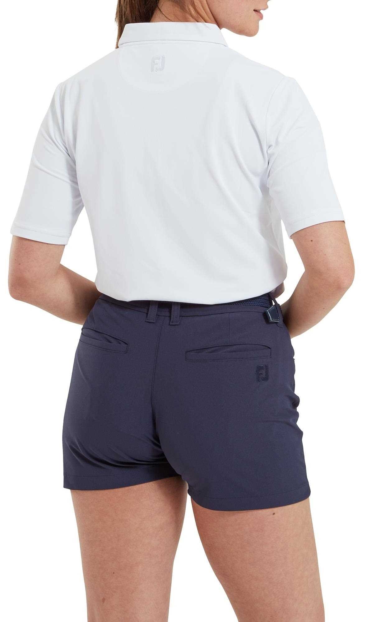 FootJoy 1/2 Sleeve Solid Pique damskie polo, białe