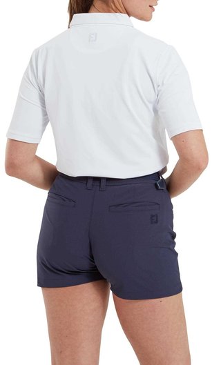 FootJoy 1/2 Sleeve Solid Pique damskie polo, białe