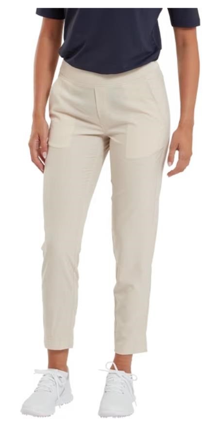 FootJoy Lightweight Cropped 7/8 damskie spodnie, beżowe