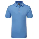 Footjoy Stretch Pique Solid dziecięce polo, niebieskie