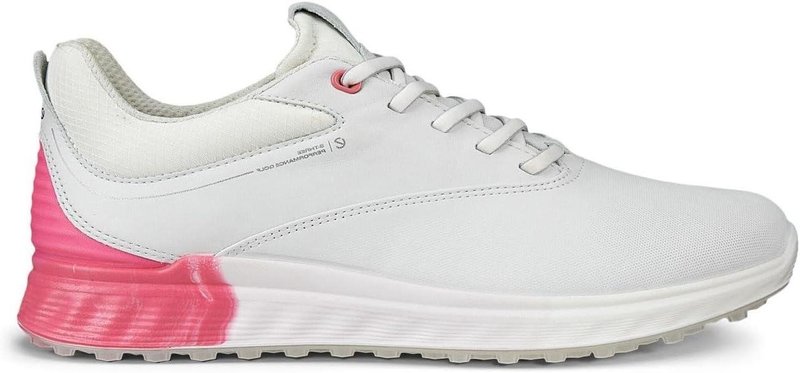 Ecco S-Three damskie buty golfowe, biało/różowe