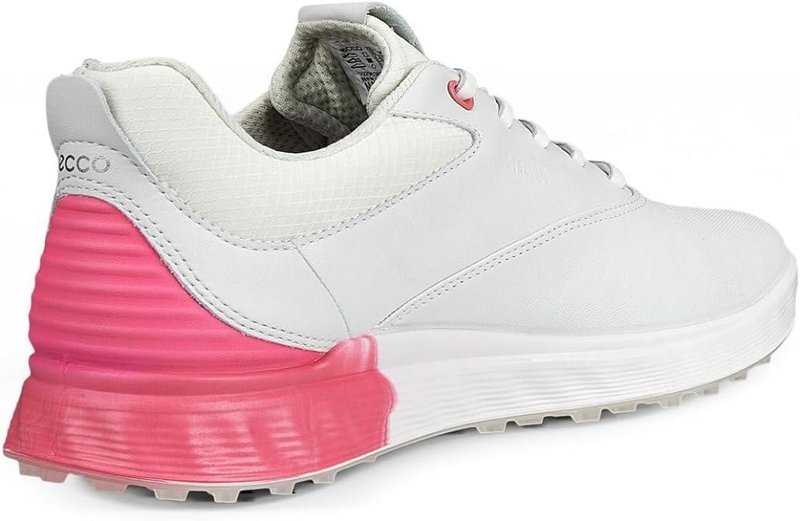 Ecco S-Three damskie buty golfowe, biało/różowe