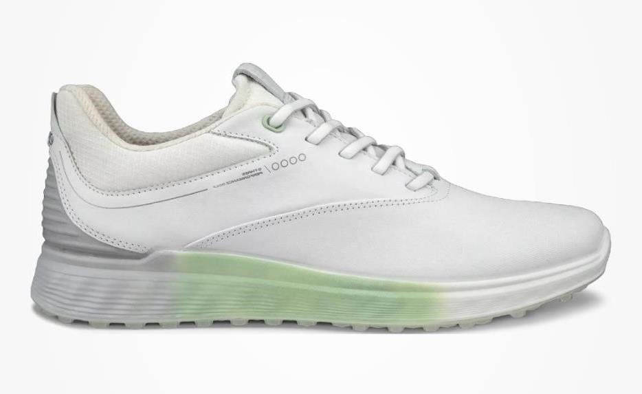 Ecco S-Three damskie buty golfowe, białe/matcha