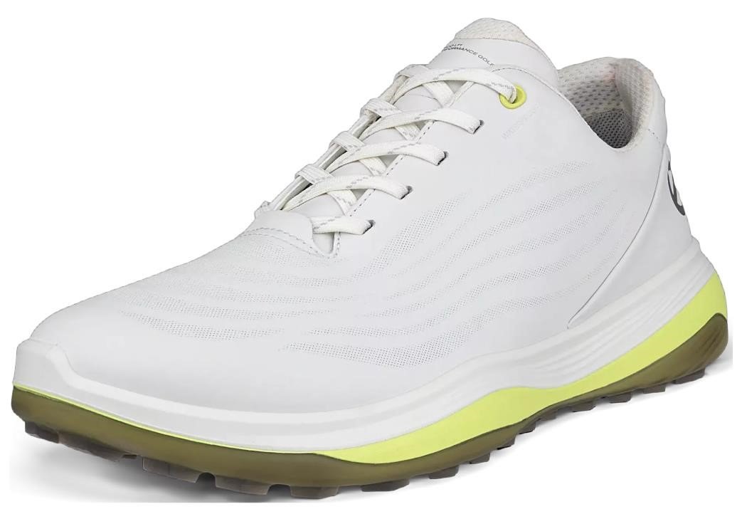 Ecco LT1 męskie buty golfowe, biało/żółte