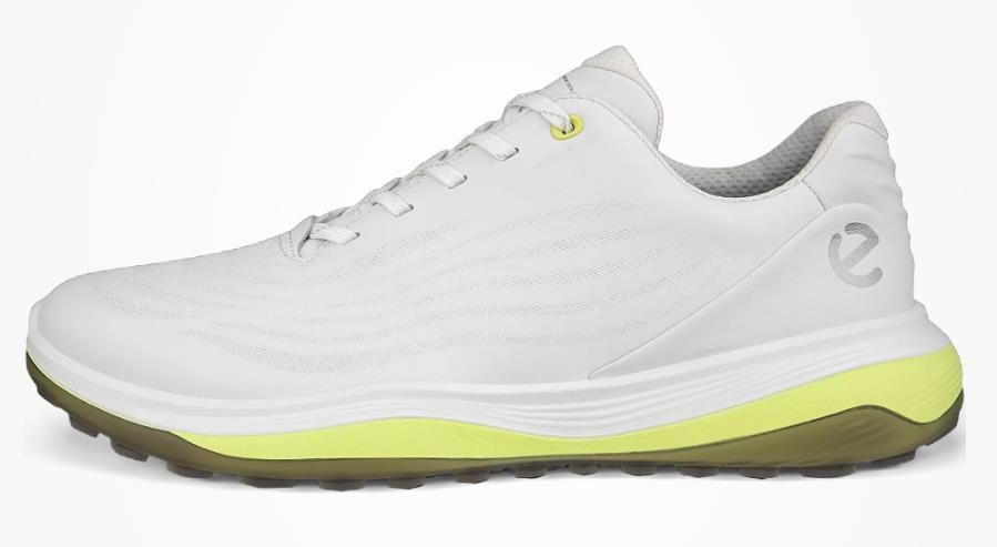 Ecco LT1 męskie buty golfowe, biało/żółte