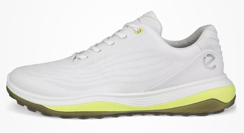 Ecco LT1 męskie buty golfowe, biało/żółte
