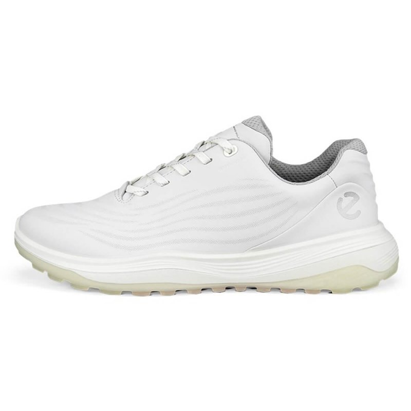 Ecco LT1 Waterproof damskie buty golfowe, białe