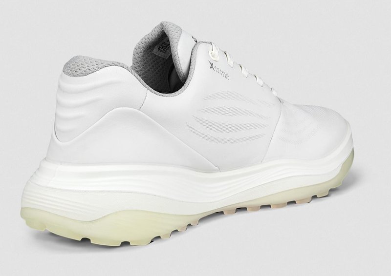 Ecco LT1 Waterproof damskie buty golfowe, białe