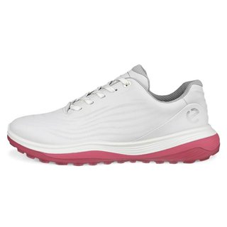 Ecco LT1 Waterproof damskie buty golfowe, biało/różowe