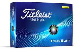 Titleist Tour Soft piłki golfowe, żółte