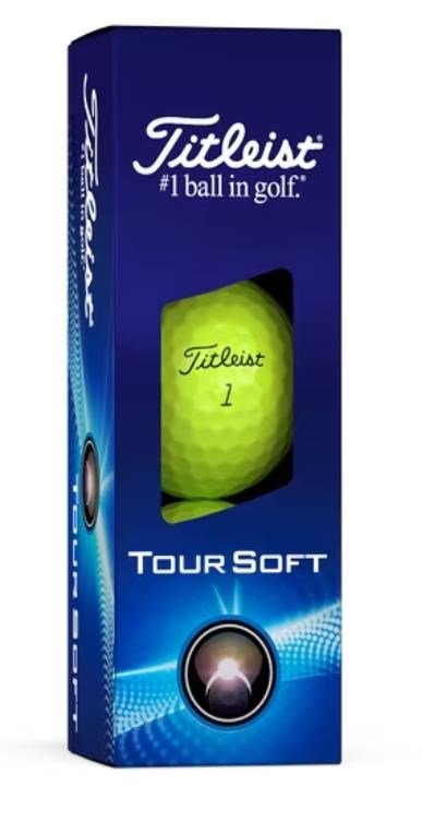Titleist Tour Soft piłki golfowe, żółte