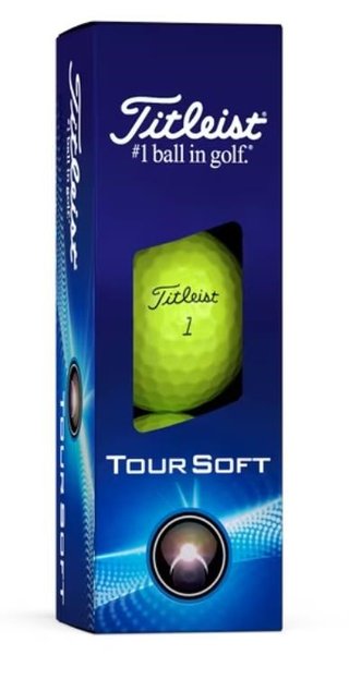 Titleist Tour Soft piłki golfowe, żółte