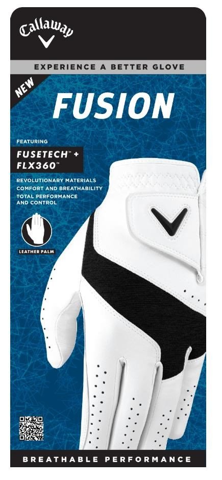 Callaway Fusion męska rękawica golfowa, biała