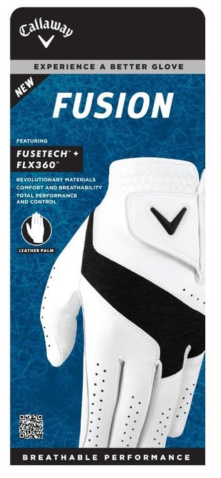Callaway Fusion męska rękawica golfowa, biała