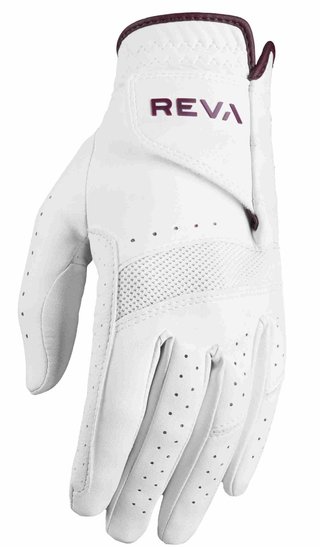 Callaway Reva damska rękawiczka golfowa, white/eggplant