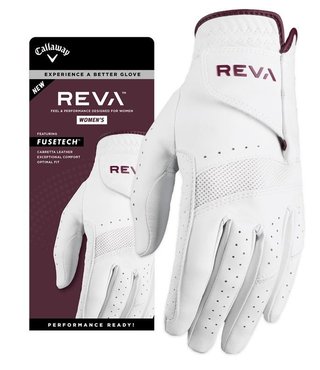 Callaway Reva damska rękawiczka golfowa, white/eggplant