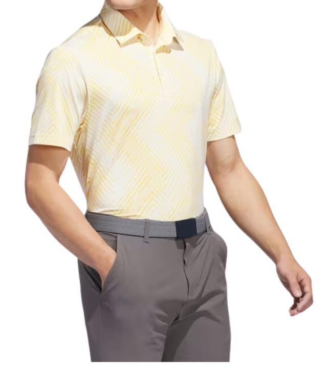 Adidas Ultimate 365 Allover Print męskie polo, żółte