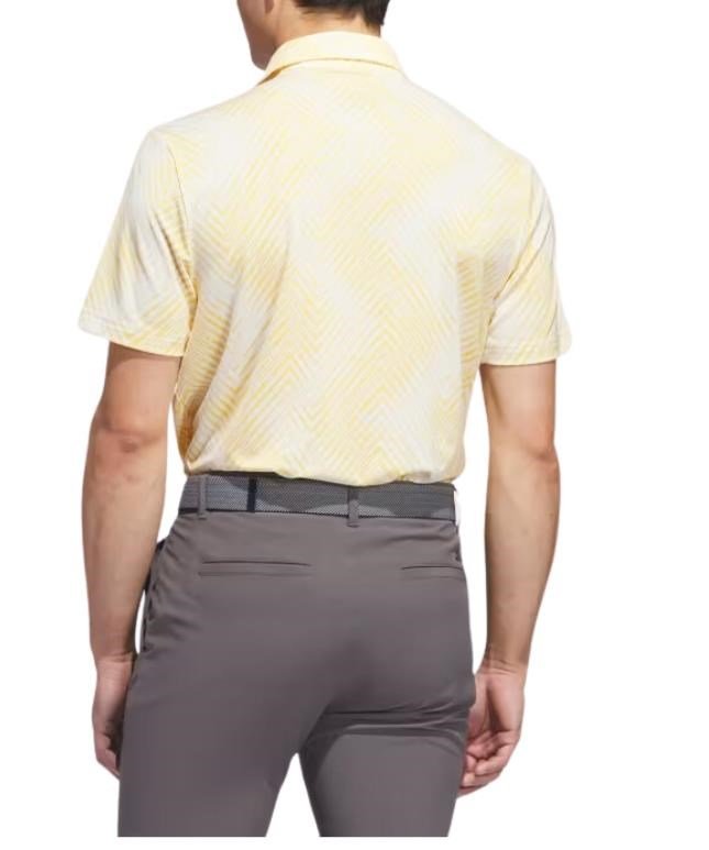 Adidas Ultimate 365 Allover Print męskie polo, żółte