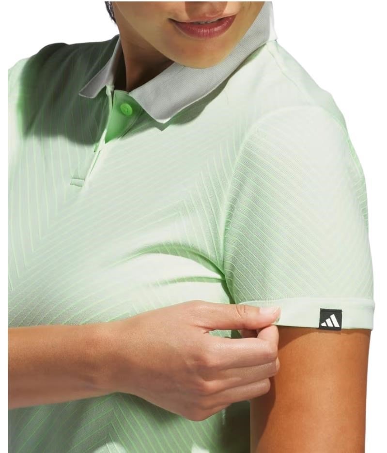 Adidas Ultimate365 Tour PrimeKnit damskie polo, crytsal jade