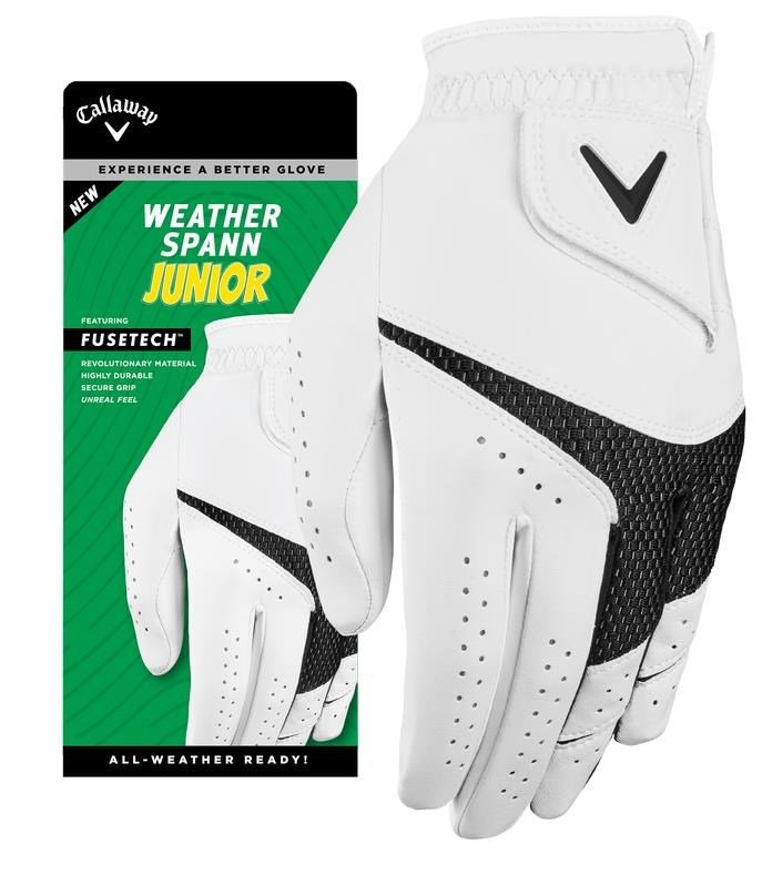 Callaway Weather Spann rękawiczka golfowa dla juniora, biała