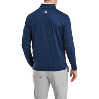 FootJoy Glen Plaid Print Chill-Out męska bluza, granatowa