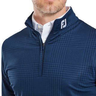FootJoy Glen Plaid Print Chill-Out męska bluza, granatowa