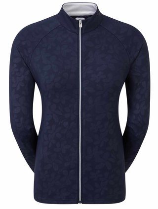 FootJoy Floral Embossed Midlayer damska bluza, granatowa